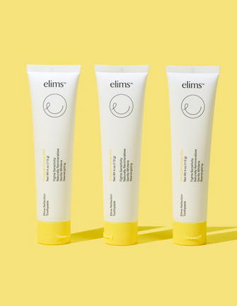 ELIMS Reflection toothpaste in the flavor pineapple orange mint. Combines natural ingredients like nano-hydroxyapatite, a natural mineral and fluoride alternative. Formulated with input from dentists to gently remineralize teeth and keep your mouth fresh all day or night. Foodie friend approved!