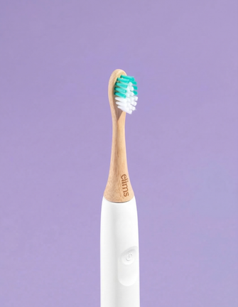ELIMS bamboo electric toothbrush replacement heads, 4-pack, aqua, compatible with Philips Sonicare electric toothbrushes
