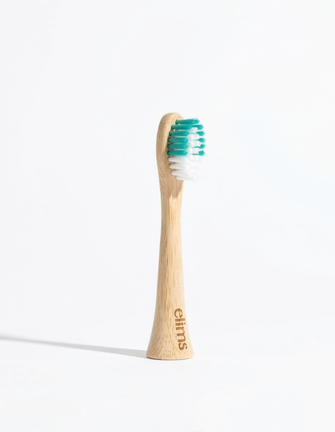 ELIMS bamboo electric toothbrush replacement heads, 4-pack, aqua, compatible with Philips Sonicare electric toothbrushes