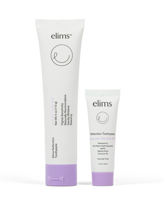 Elims Toothpaste HOME & AWAY: 10% Nano-Hydroxyapatite Whitening Toothpaste | Fluoride ...