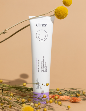 ELIMS Reflection toothpaste in the flavor lavender vanilla mint, 3-pack. Combines natural ingredients like nano-hydroxyapatite, a natural mineral and fluoride alternative. Formulated with input from dentists to gently remineralize teeth and keep your mouth fresh all day or night. Foodie friend approved!